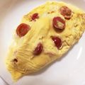 harupn's cooksnap of when they made 卵2個★レンジで完熟トマトチーズオムレツ.