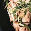 aliceくっく's cooksnap of when they made あぁたまらん。豚コマと水菜の辛子炒め.