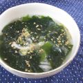miyuki12's cooksnap of when they made ☆超簡単！ピリ辛わかめスープ☆.