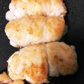 tresjolie's cooksnap of when they made 鶏ササミの大葉チーズ巻きのめんつゆ焼き.