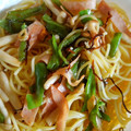 yutan1122's cooksnap of when they made しめじとハムの和風パスタ.