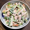 ちゅーる。's cooksnap of when they made ごぼうと小松菜のサラダ.