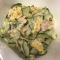 まゆまルイ's cooksnap of when they made きゅうりと卵のツナマヨサラダ.