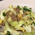まゆまルイ's cooksnap of when they made 挽肉とじゃがいもキャベツの赤味噌炒め.