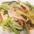 クックZVL9NR☆'s cooksnap of when they made コンソメで簡単！小松菜のウインナー炒め.