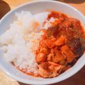 あんころレンジャー's cooksnap of when they made 炊飯器でお手軽♪ほろほろチキンのトマト煮.