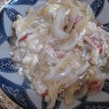 単！！'s cooksnap of when they made 玉ねぎとカニカマの卵とじ.