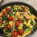 whha's cooksnap of when they made トマトとほうれん草のチーズスクランブル.