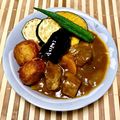 にきけん's cooksnap of when they made 子供大好き唐揚げ夏野菜カレー.
