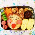 hiramadam's cooksnap of when they made 園児キャラ弁【てれてれ坊主】はなかっぱ.