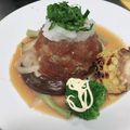 bopeep's cooksnap of when they made ハンバーグ&ステーキに【オニオンソース】.