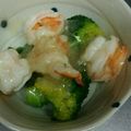 めぐりんちょ♡'s cooksnap of when they made プリプリエビとブロッコリーの塩炒め.