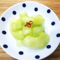 ゆき５'s cooksnap of when they made 黒瓜のピリ辛昆布茶漬け♬.