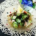 Dellaたん's cooksnap of when they made もずくときゅうりの酢の物.