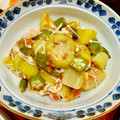 ぷちくま725's cooksnap of when they made 茄子とおくらの梅肉和え.
