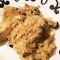 tian10's cooksnap of when they made 鶏むね肉とキノコのクリームソース煮.