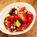 すももの枝's cooksnap of when they made バジル香る♪たことトマトと胡瓜のサラダ.