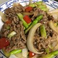 waka-87's cooksnap of when they made 牛肉とアスパラのオイスターソース炒め.