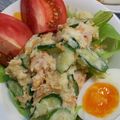 M130018's cooksnap of when they made 半熟たまごとベーコンのポテトサラダ☆.