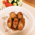 はっぴーゆりもん＊'s cooksnap of when they made 豚バラのネギ巻き.
