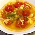 サガポー・愛してる♡'s cooksnap of when they made ミニトマト消費★ふわ玉トマトスープ＊＊.