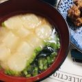 ＊ｎｏａ＊”'s cooksnap of when they made ぐーたら娘の味噌汁＊お麩とワカメの味噌汁.