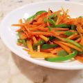 fu♪♪'s cooksnap of when they made ✿人参とピーマンのピリ辛ニンニク塩炒め✿.