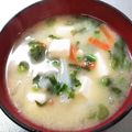 平野由南（ひらのゆな's cooksnap of when they made 大根の葉入り、我が家の味噌汁.
