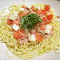 ジョングレ's cooksnap of when they made トマトとチーズ、ツナの冷製パスタ.