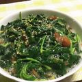 t_ohta's cooksnap of when they made モロヘイヤの梅ごま合え.