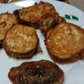 クック3E8MDX☆'s cooksnap of when they made 揚げずに簡単！茄子のひき肉挟み揚げ.