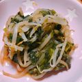 ニナw's cooksnap of when they made ☆簡単☆ほうれん草ともやしのナムル.