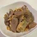 papikun's cooksnap of when they made キャベツと魚肉ソーセージの卵炒め.