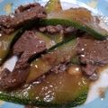 まろみな's cooksnap of when they made ズッキーニと牛こまのわさび炒め.