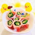 ももちゃんのれしぴ's cooksnap of when they made 簡単♪オクラとヤングコーンのハム巻き♡.