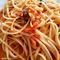 Berora's cooksnap of when they made エビの殻で！エビトマトクリームパスタ♪.