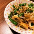 bb☆'s cooksnap of when they made いんげん・じゃこ・竹輪のおかかチーズ炒め.