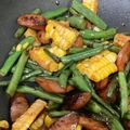 にぼし子's cooksnap of when they made コーンとインゲンのバター炒め.