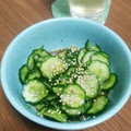 麻's cooksnap of when they made きゅうりとレタスの酢の物.
