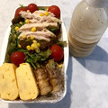 TAIkid's cooksnap of when they made 簡単♪ごまだれ サラダうどんのお弁当♪.