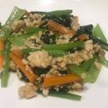 Mitsukiみつき's cooksnap of when they made 小松菜と鶏ミンチ炒め.