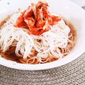 ＊sunlight＊'s cooksnap of when they made キムチそうめん.