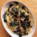 caruga's cooksnap of when they made 簡単♪納豆と大葉の柚子胡椒 ポン酢パスタ.