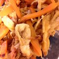 はに333's cooksnap of when they made 人参と油揚の炒め煮.