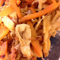 はに333's cooksnap of when they made 人参と油揚の炒め煮.
