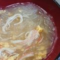 とも☆♪☆♪'s cooksnap of when they made 【農家のレシピ】とろとろかに玉春雨スープ.