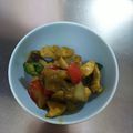 クック6EEORP☆'s cooksnap of when they made 鶏肉とナス、ピーマンのカレー粉炒め.