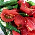 ◇よもぎ◇'s cooksnap of when they made オクラとトマトのしそポン酢和え.