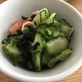 ポメちょん's cooksnap of when they made キュウリとわかめの酢の物.