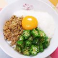 KotoLi☆'s cooksnap of when they made 夏バテ解消☆ねばとろ月見五色丼.